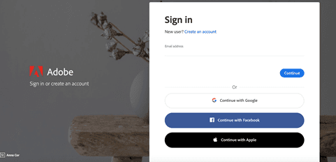 Adobe Creative Cloud homepage